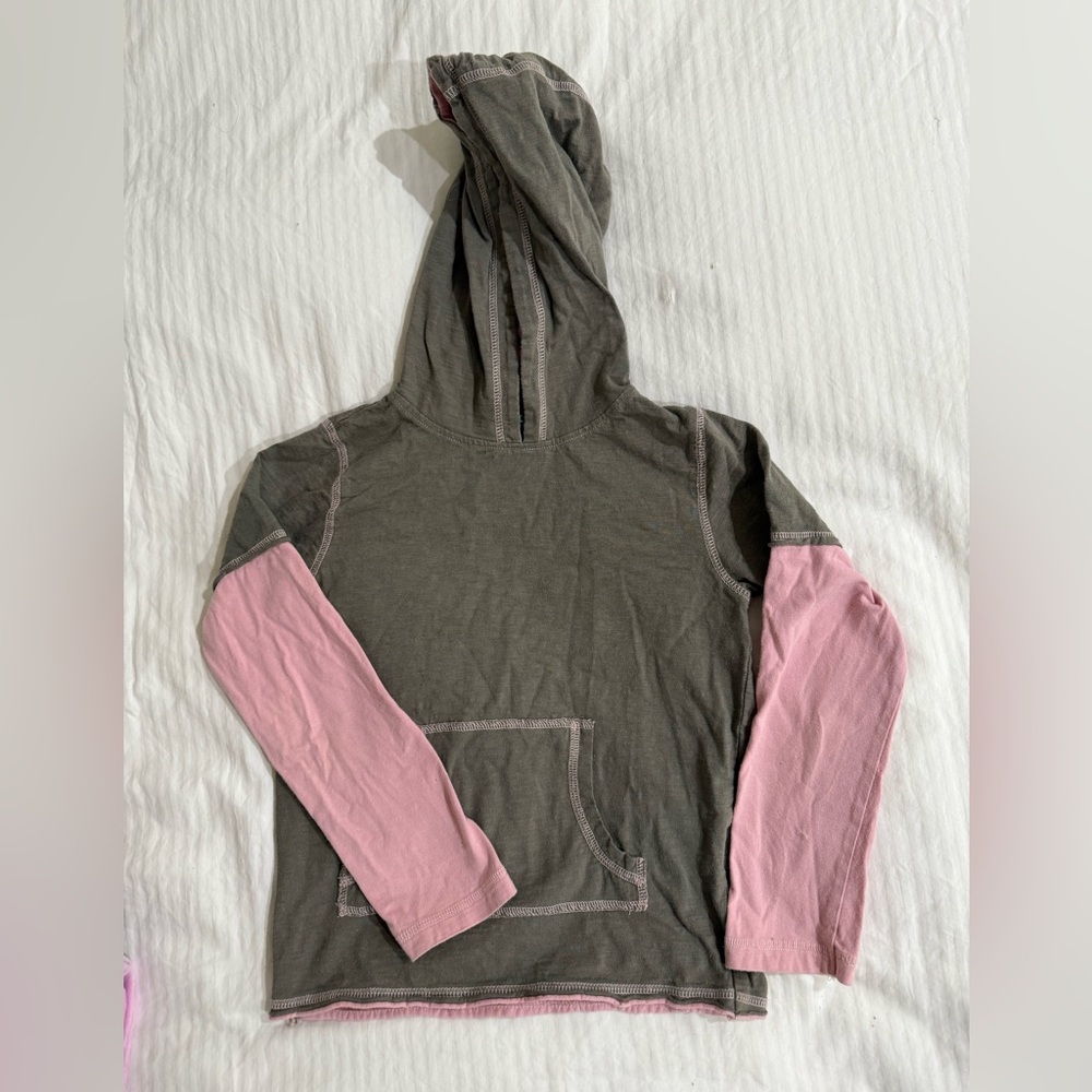 Mini Boden hooded sweatshirt top 7/8